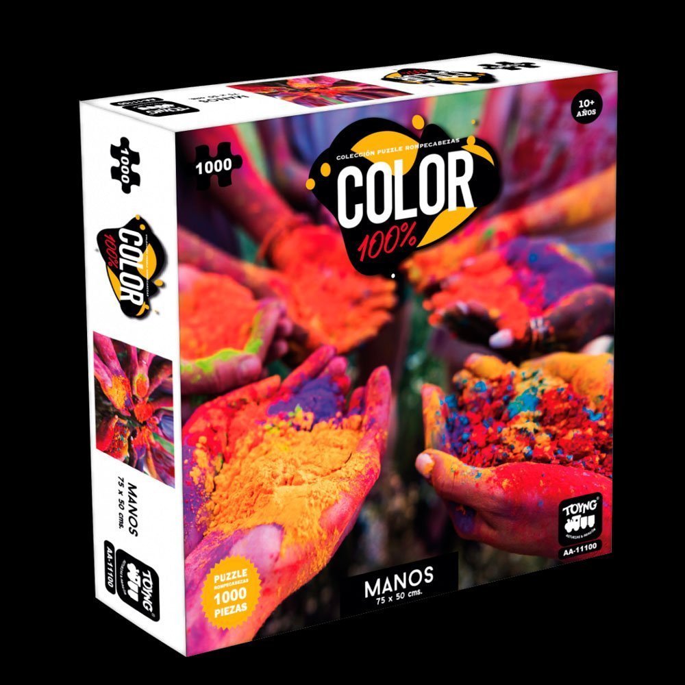 PUZZLE 1000 PCS COLOR 100% MANOS PUZZLE 1000 PCS COLOR 100% MANOS